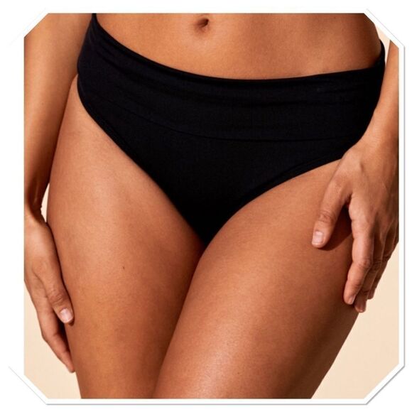 Captiva Black Sunset High Waist Bikini Bottoms (C) - Picture 1 of 8